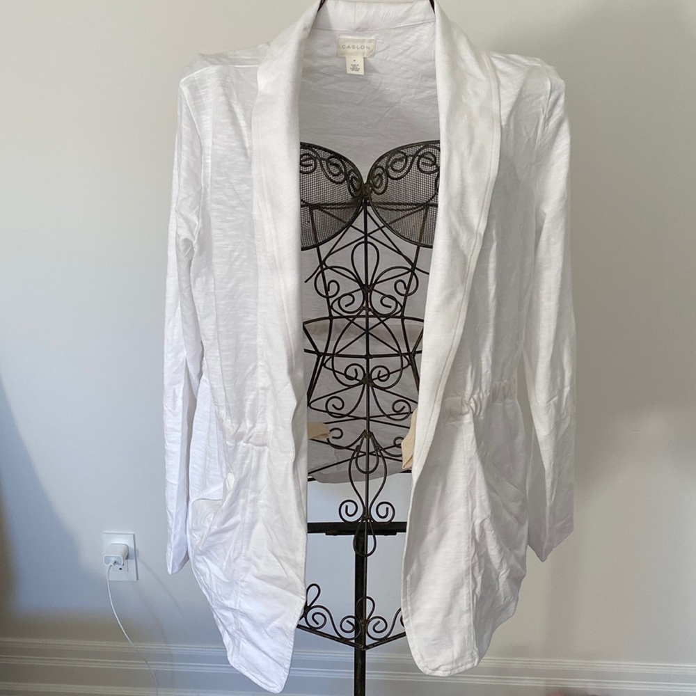 Caslon white blazer/sweater. BNWT